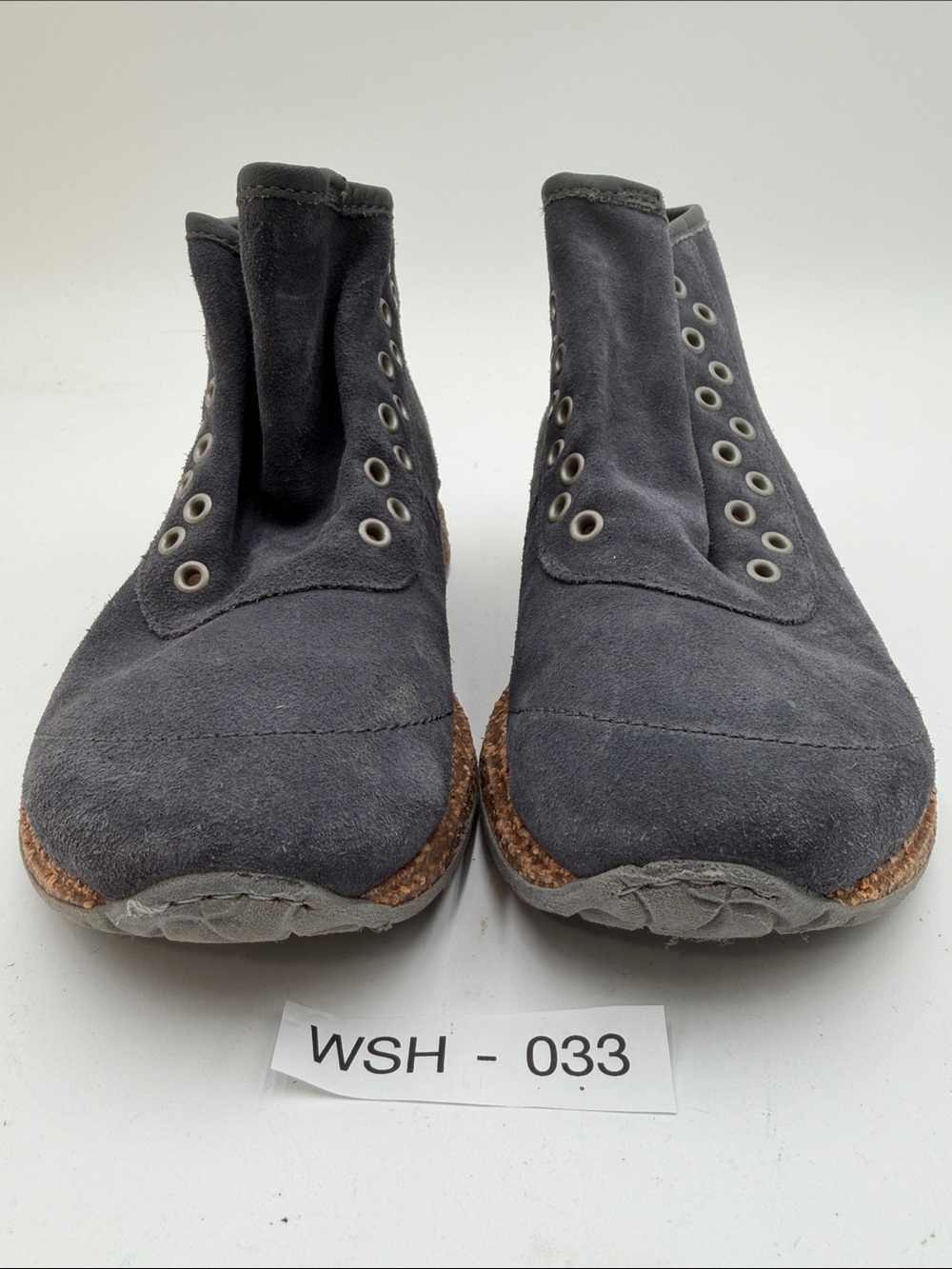BIRKENSTOCK Atlin sz37 Graphite Suede High-Top Booties with Cork Midsole - Picture 11 of 11